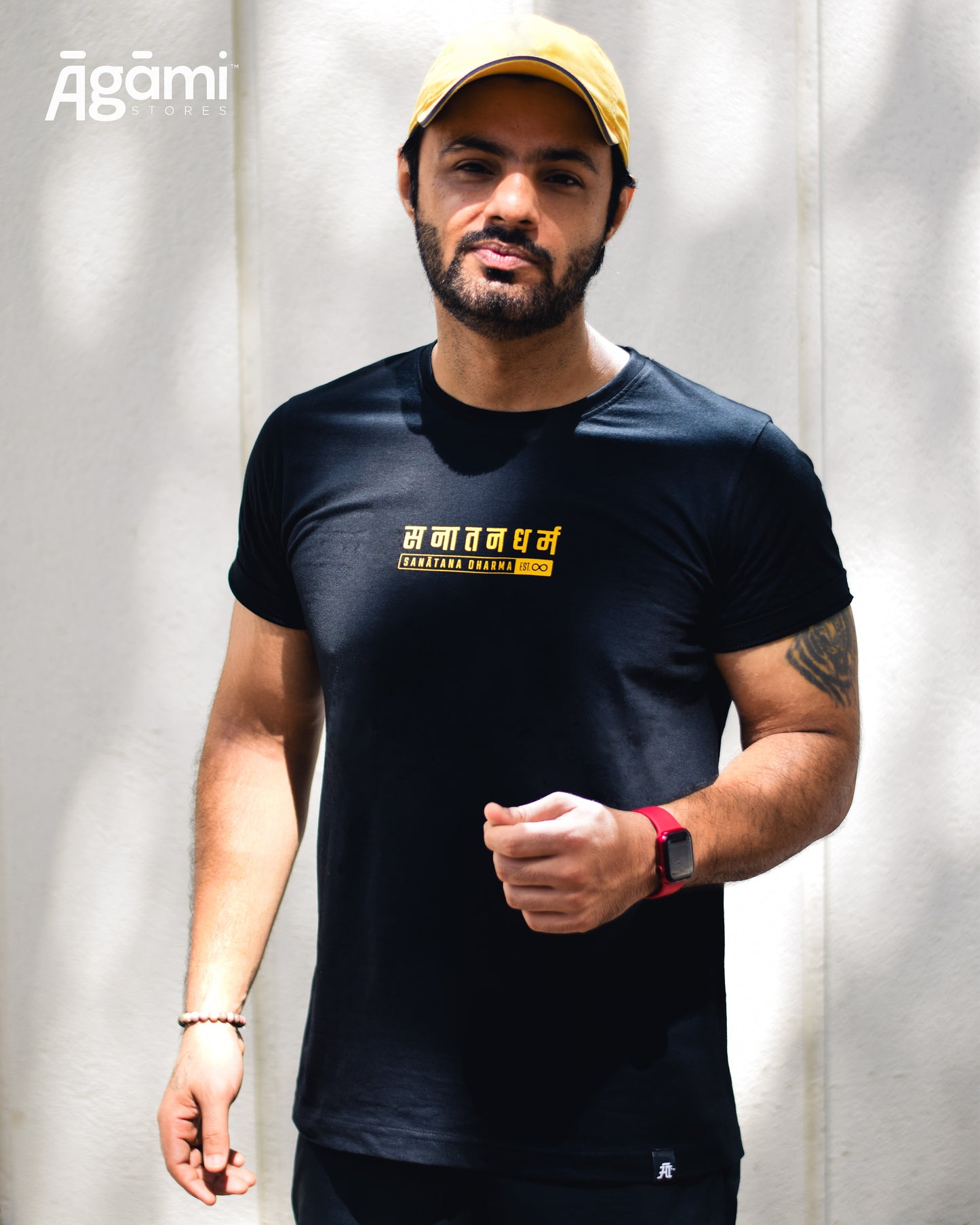 Classic Sanātana Dharma Tshirt - Black | Regular Fit