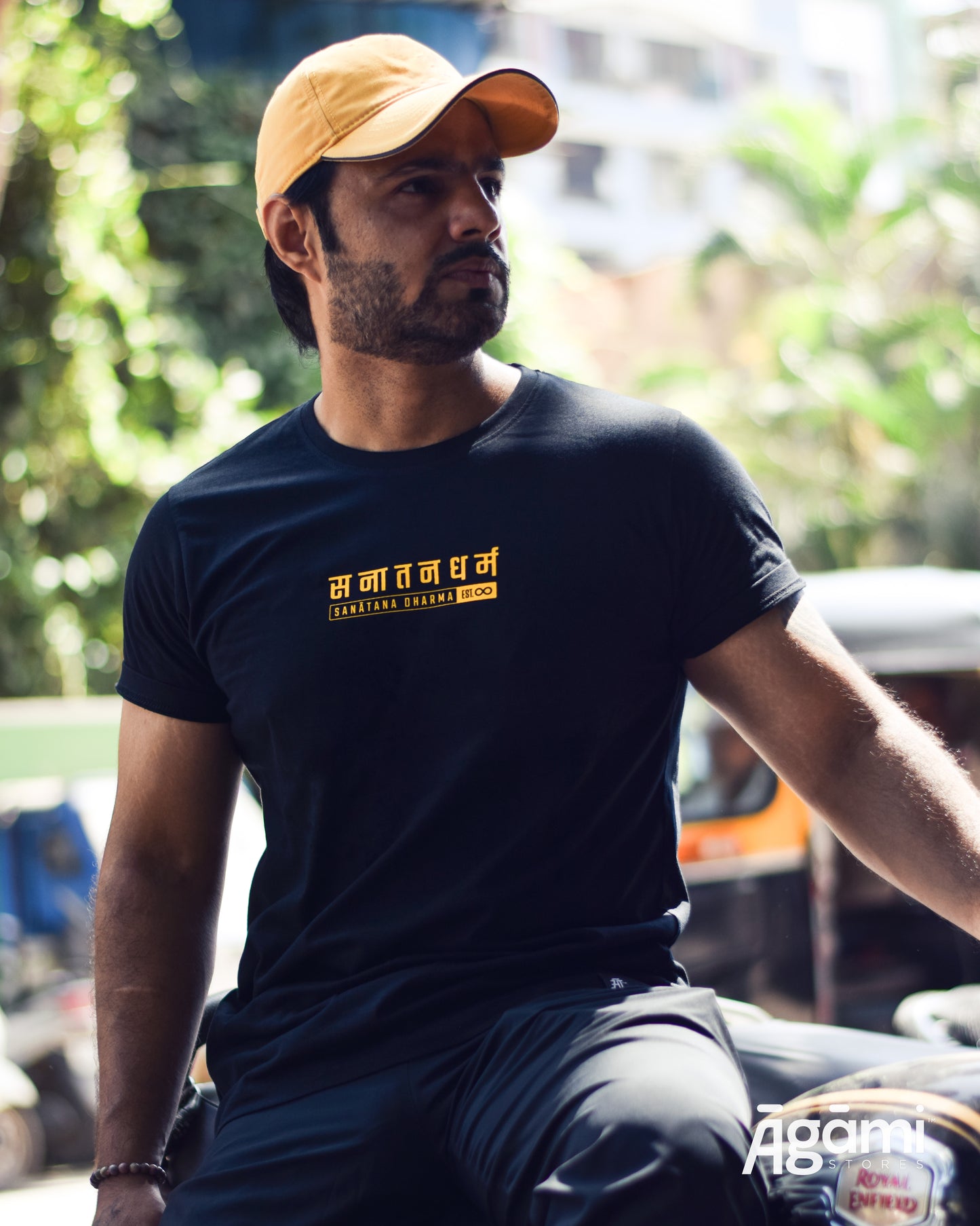 Classic Sanātana Dharma Tshirt - Black | Regular Fit