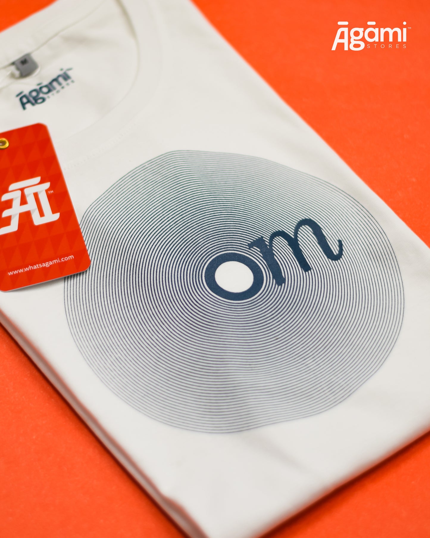 Om Vibes Tshirt - White | Regular Fit