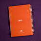 Sanātana Dharma A5 Spiral Notebook | Orange