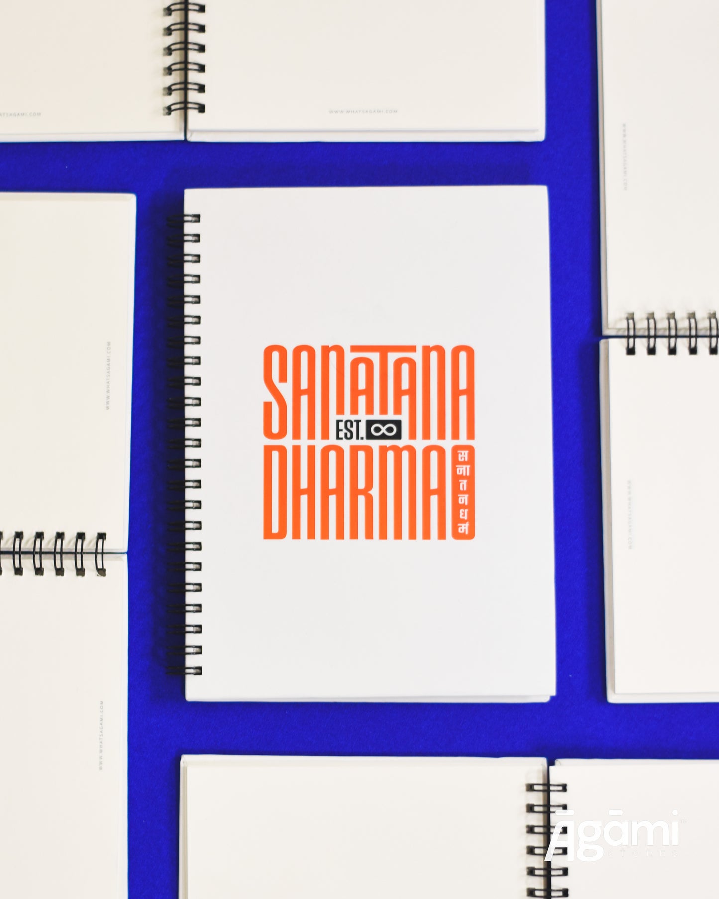 Sanātana Dharma Spiral A5 Notebook | White