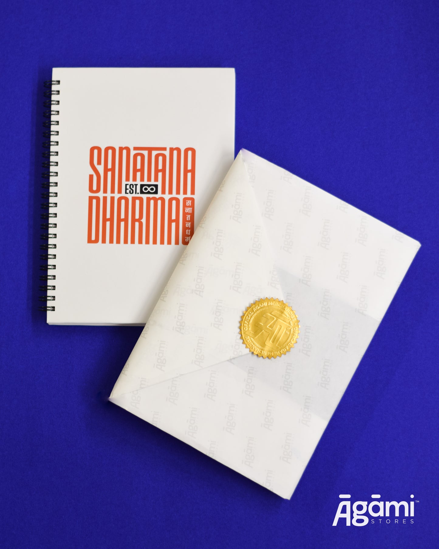 Sanātana Dharma Spiral A5 Notebook | White