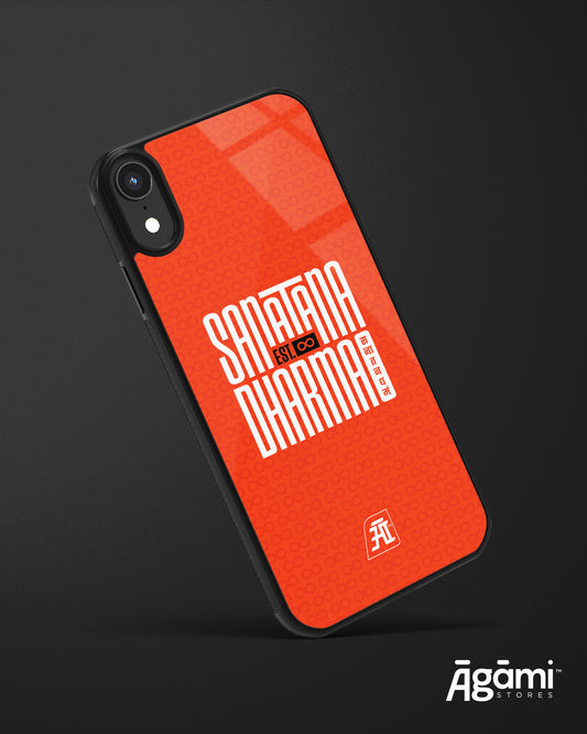 Sanatana Dharma Orange | Premium Glass Phone Cover