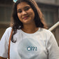 Om Vibes Tshirt - White | Regular Fit