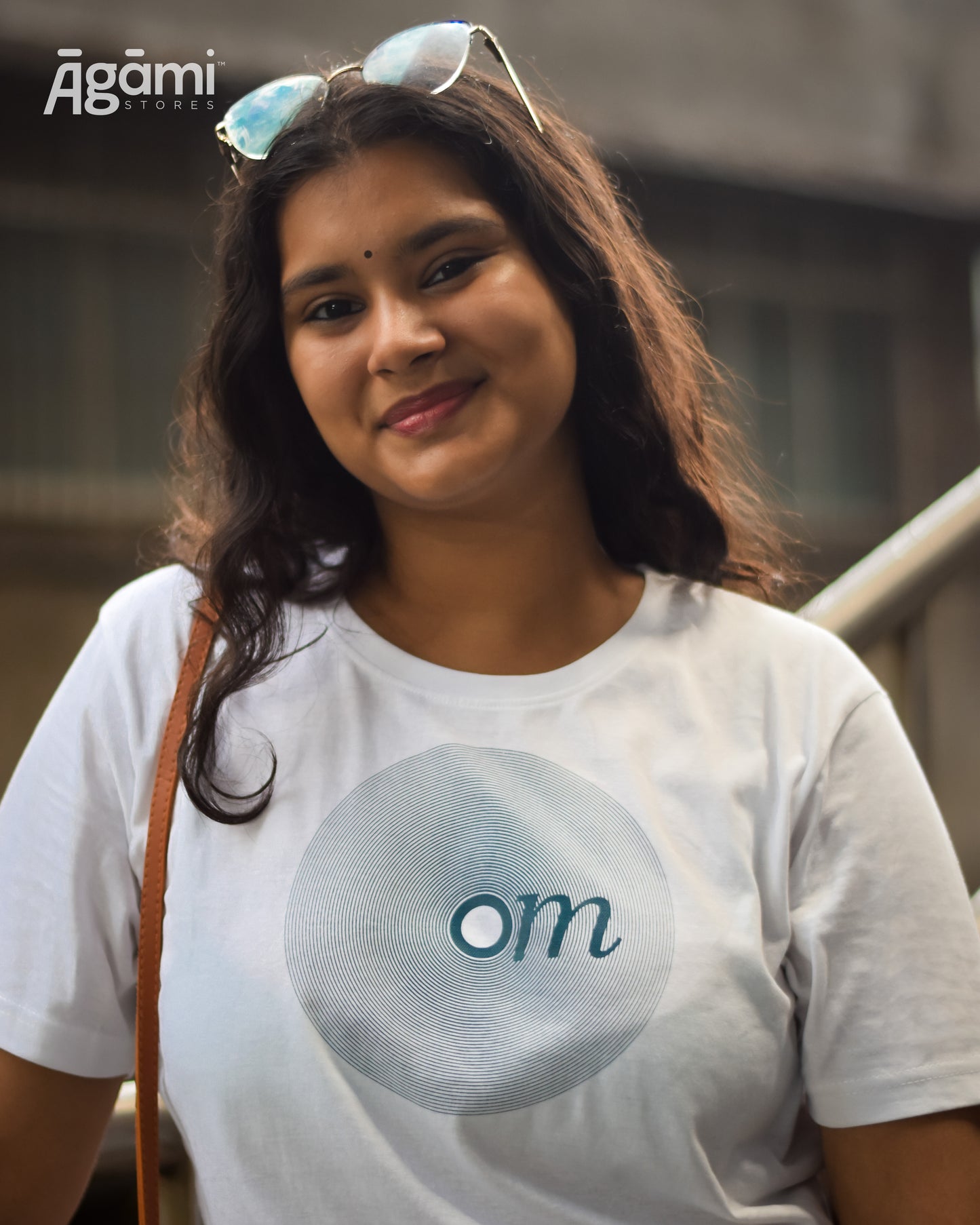 Om Vibes Tshirt - White | Regular Fit