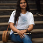 Om Vibes Tshirt - White | Regular Fit