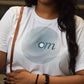 Om Vibes Tshirt - White | Regular Fit