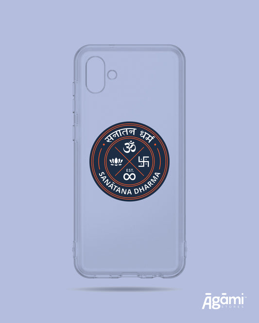 Sanatana Dharma Emblem Badge | Silicone Clear Phone Case