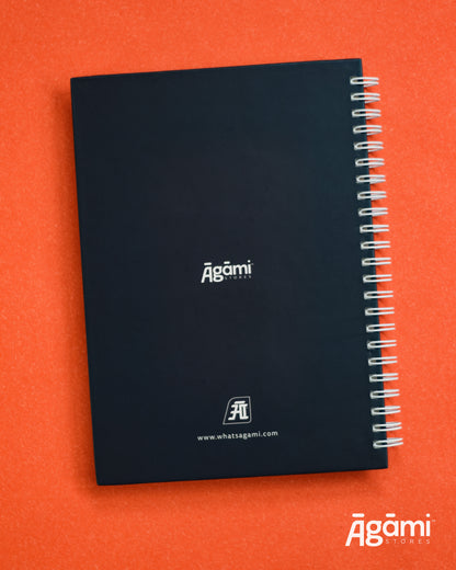 Dharmo Rakshati Rakshitah A5 Spiral Notebook | Black