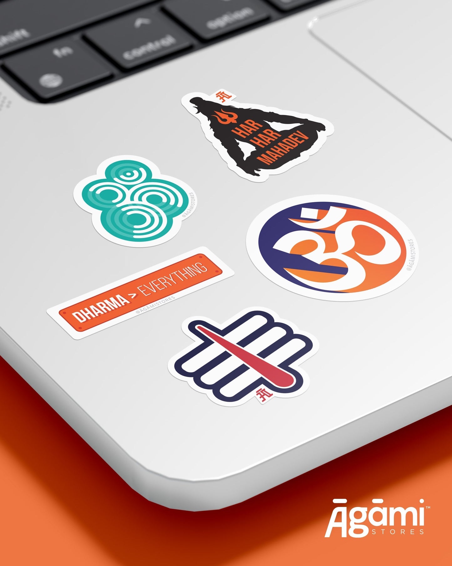 Om aqua | Laptop & Mobile Sticker