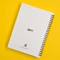 Om Vibes A5 Spiral Notebook | White