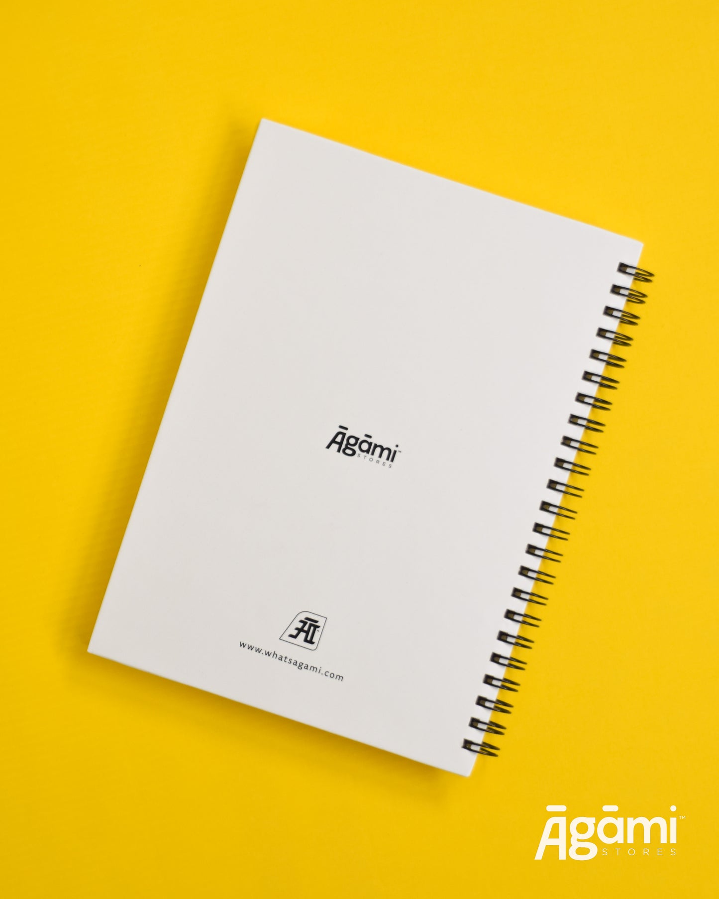 Om Vibes A5 Spiral Notebook | White