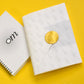 Om Vibes A5 Spiral Notebook | White