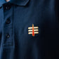 Mahakal Tilak Polo Neck T-shirt - Navy Blue | Regular Fit