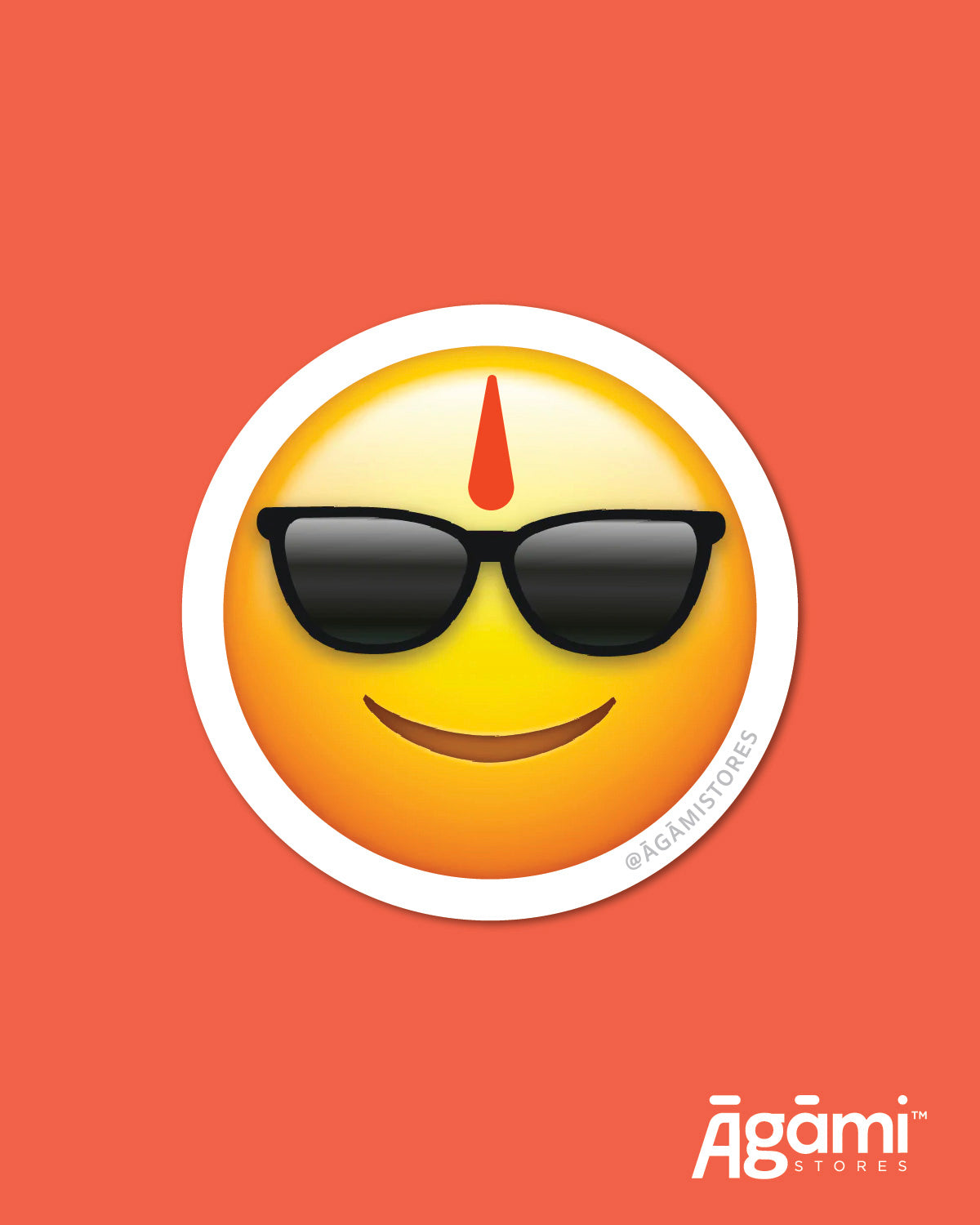 Sanatani Smiley | Laptop & Mobile Sticker