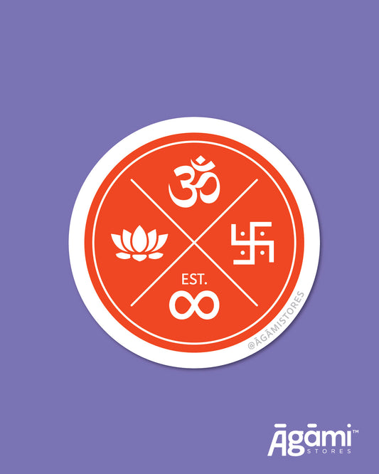 Symbols of Dharma Emblem  | Laptop & Mobile Sticker