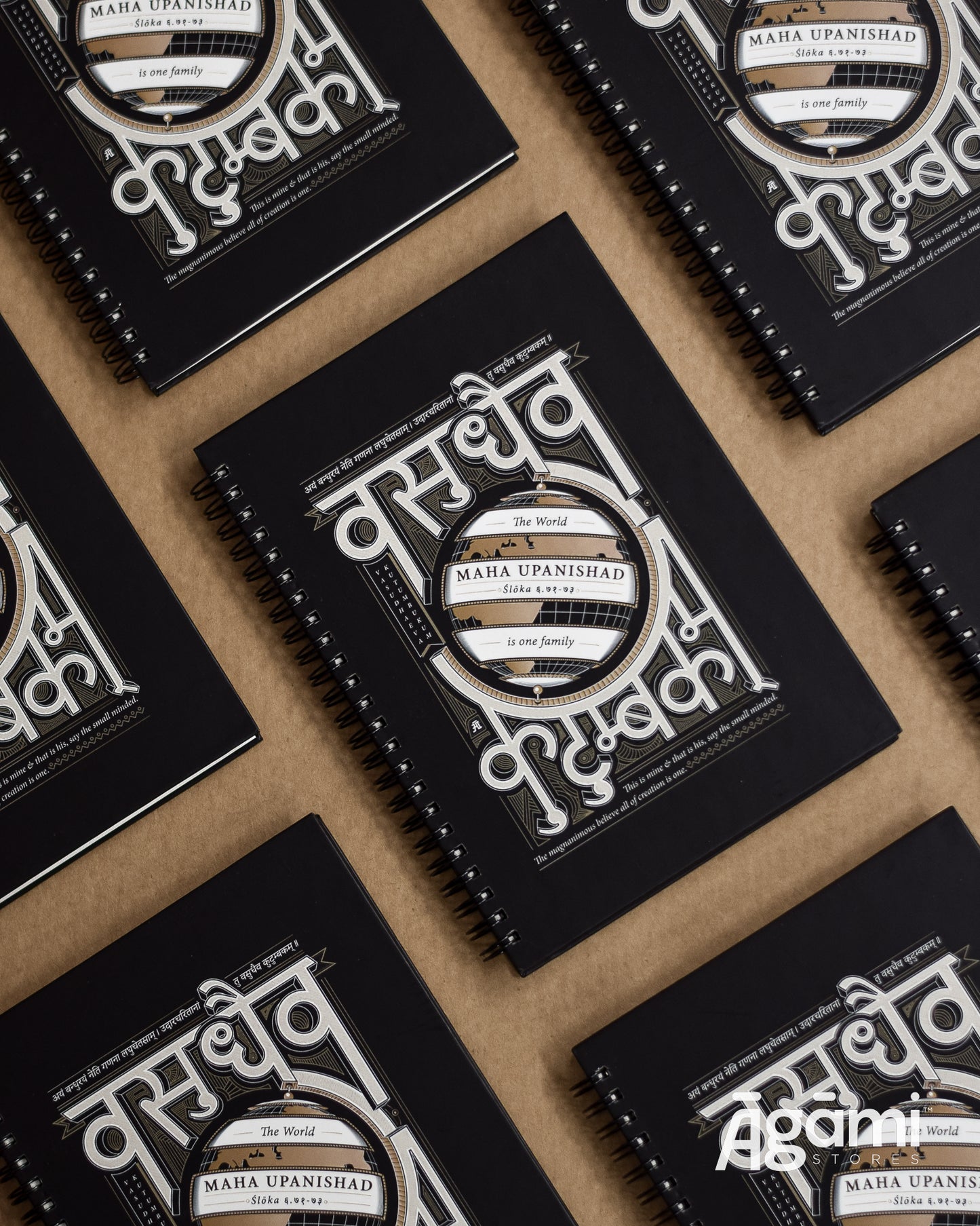 Vasudhaeva Kutumbukum Spiral A5 Notebook