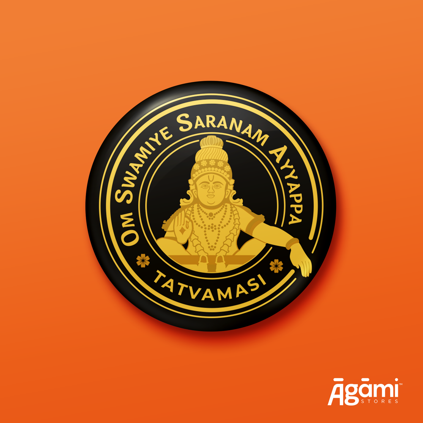 Ayyappa | Pin Badge + Magnet
