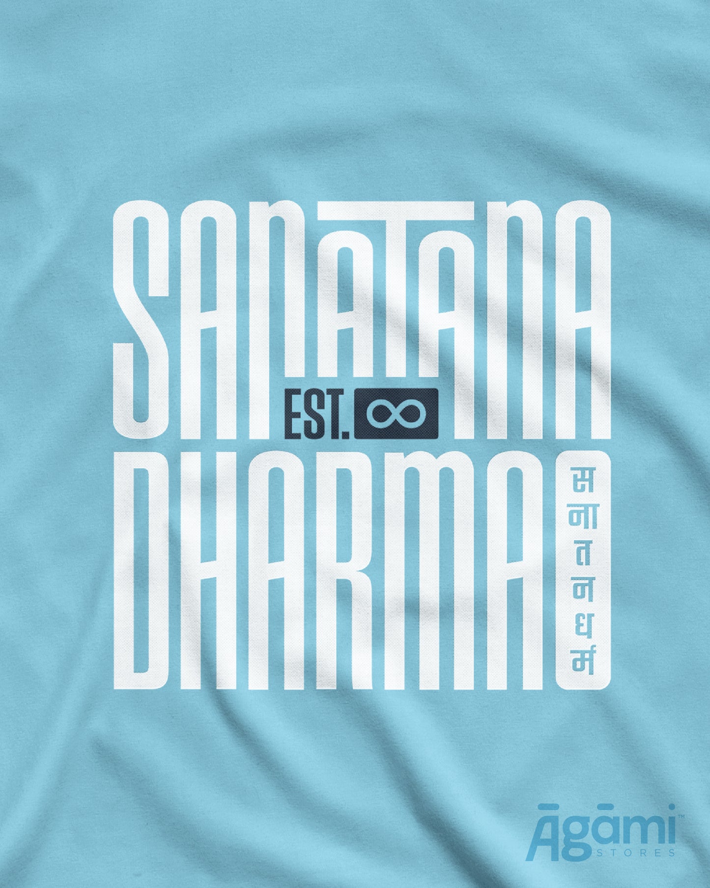 Sanātana Dharma Tshirt - Aqua | Regular Fit