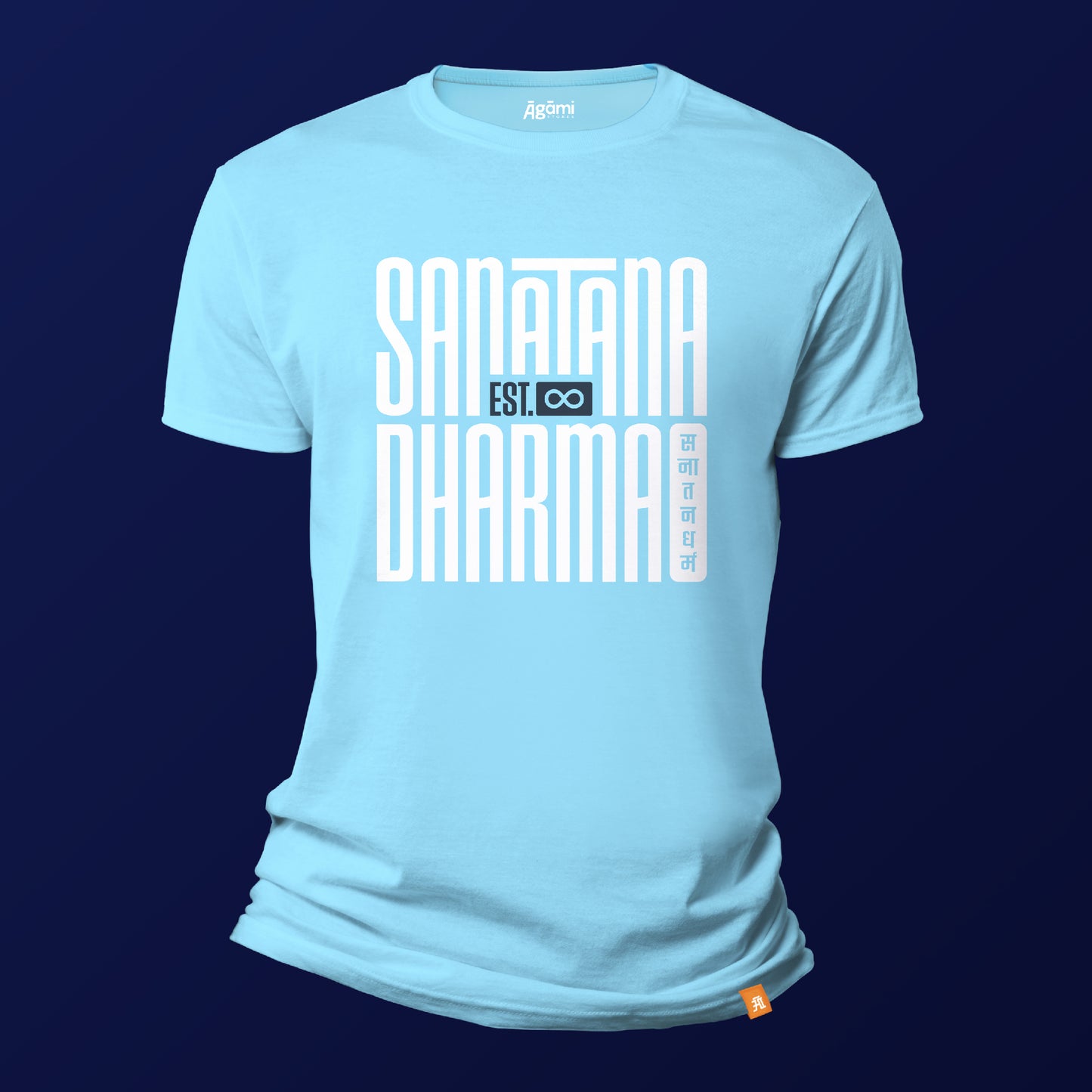 Sanātana Dharma Tshirt - Aqua | Regular Fit